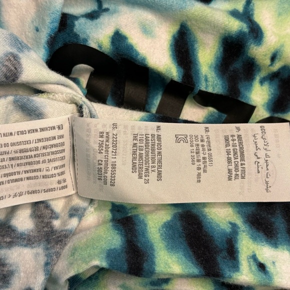 Abercrombie Kids Long Sleeve Tie-Dye T-shirt Size 15-16 - Picture 5 of 6